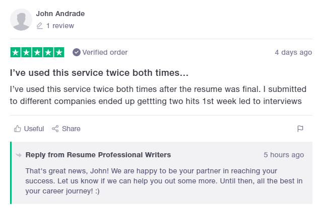 10 Best Sales and Marketing Resume Writing Services: Resume Professional Writers Reviews (Trustpilot)