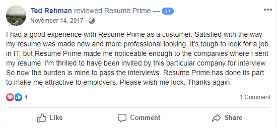 10 Best Marketing Resume Writing Services: Resume Professional Writers Review (Facebook)