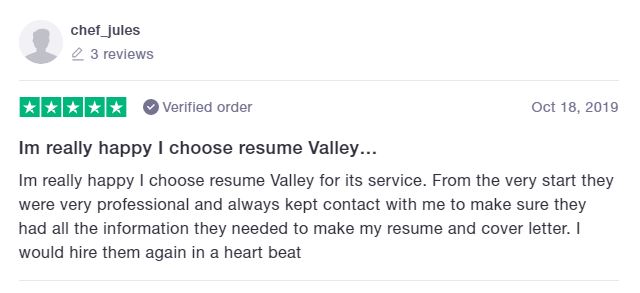10 Best Marketing Resume Writing Services: Resume Valley Review (TrustPilot)